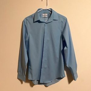 Calvin Klein Slim Fit Dress Shirt - Blue